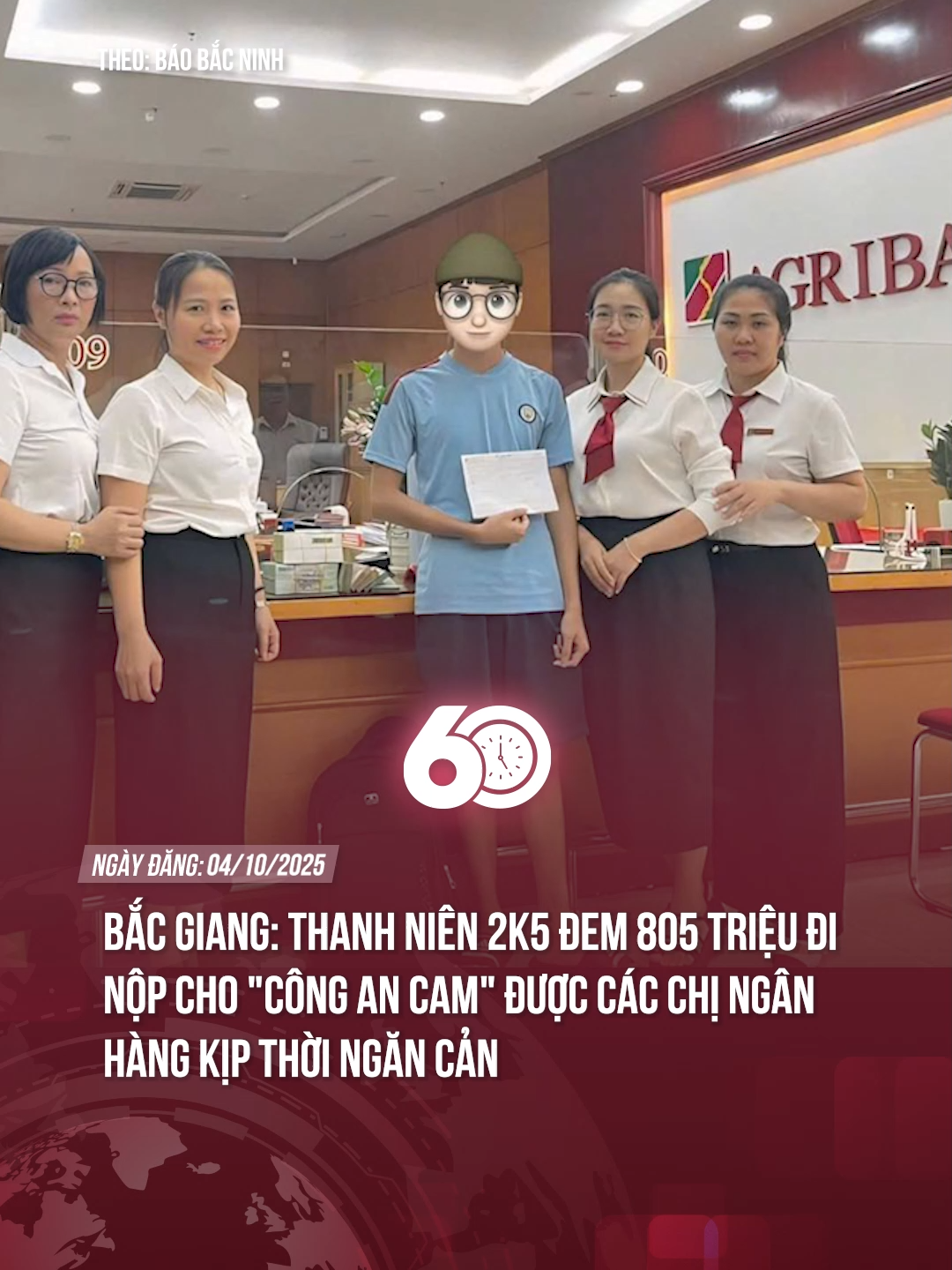 BẮC GIANG: THANH NIÊN 2K5 ĐEM 805 TRIỆU ĐI NỘP CHO 