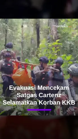 Detik-Detik Satgas Damai Cartenz Evakuasi 7 Korban Tewas Serangan KKB Papua di Yahukimo #merdekadotcom #mdkdriz