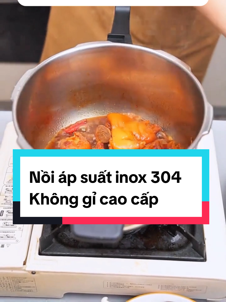 Nồi áp suất inox 304 Không gỉ cao cấp,dung tích 3L-5L,đun được trên mọi loại bếp#dogiadung #noiapsuat #xuhuongtiktok #xuhuong 