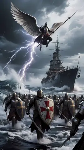 Knights Templar stand with us #battle #leader #faith #christian #aigenerated 