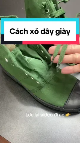Cách xỏ dây giày quân đội #xodaygiayquandoi #cachxodaygiayquandoi #buocdaygiayquandoi #cachbuocdaygiayquandoi #nvqs 