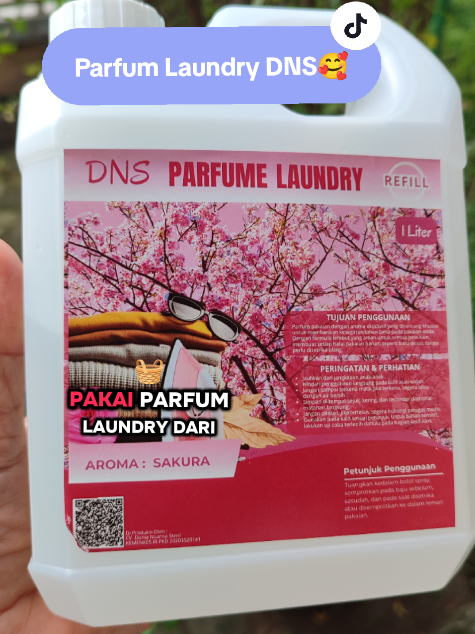 Parfum laundry DNS formulanya anti bakteri anti jamur anti lembab anti bau apek, wanginya seger tahan lama varian wanginya banyak harganya lagi promo #parfumlaundry #parfumlaundrymurah #pewangipakaian #parfumdns  #esthishop 