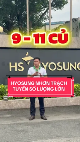 Hyosung Nhơn Trạch mở tuyển lớn trong tháng 10 này #GreenSpeed #Tocdoxanh #Hyosung #NhonTrach #60dongnai 