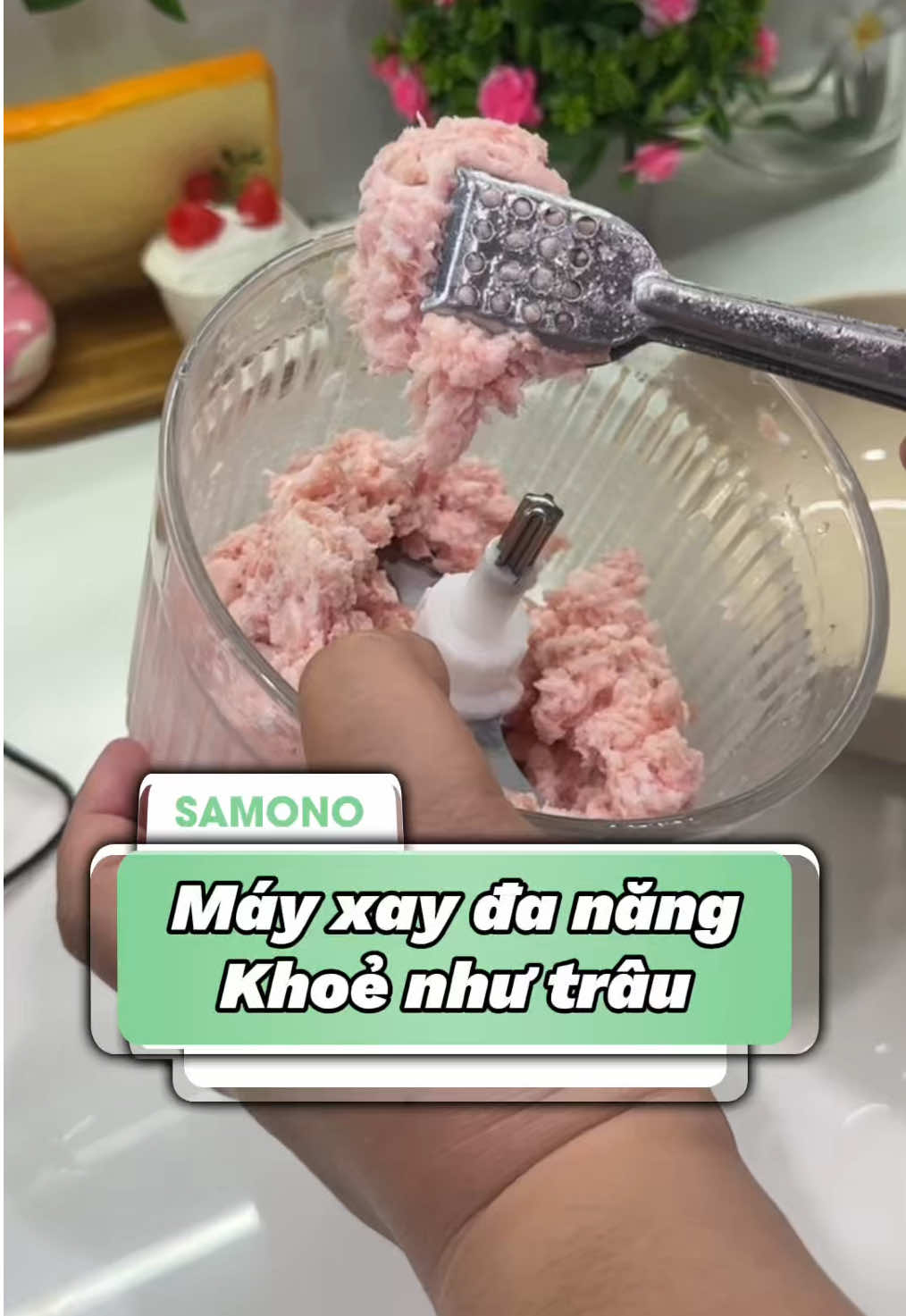 Test máy xay thực phẩm đa năng Samono siêu khoẻ công suất 300W xay cực nhuyễn #mayxaydanang #mayxaythit #mayxaytoiot #giadungtienich #samonovietnam 