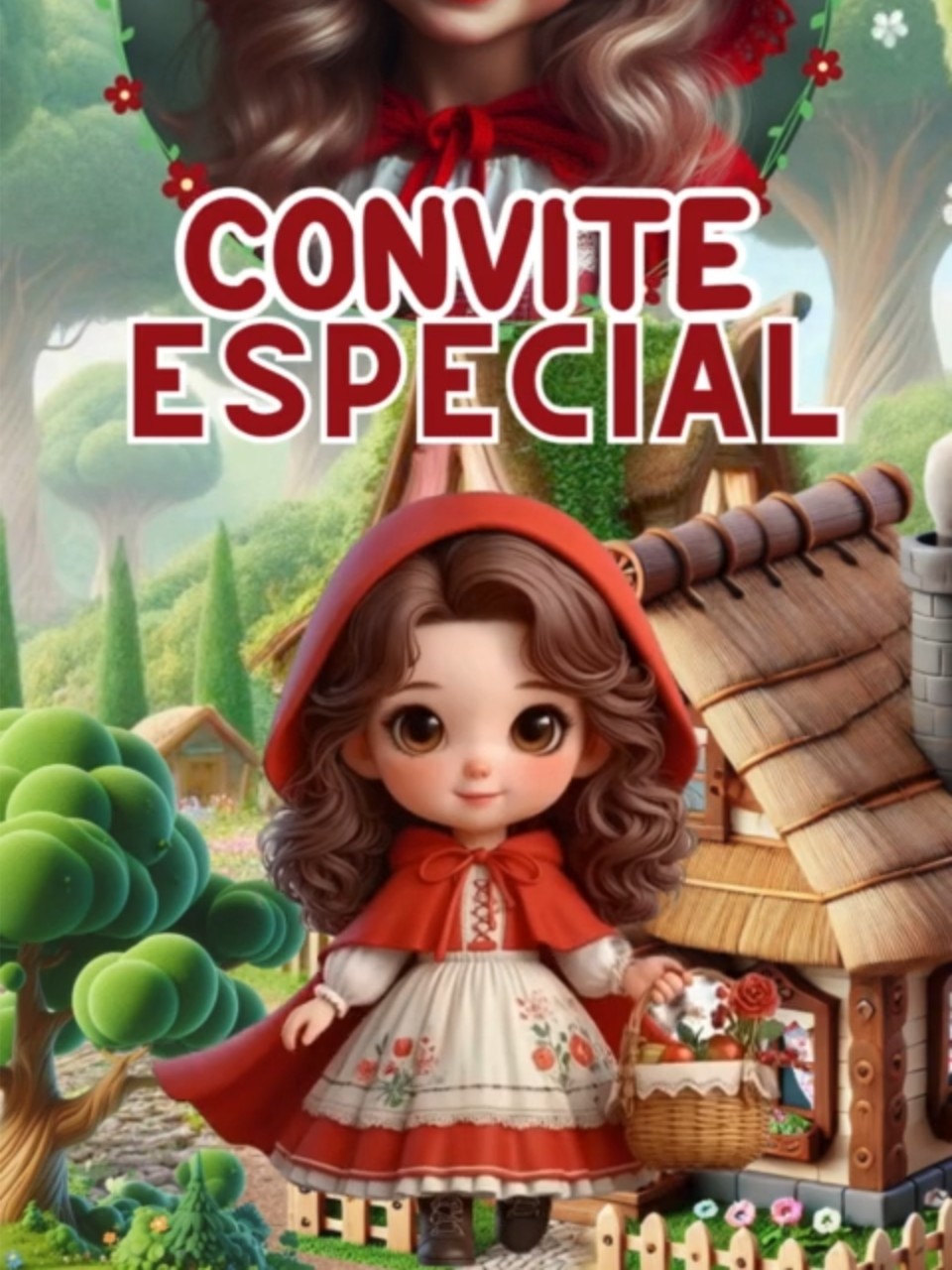 🌲❤️ Entre na floresta encantada com a Chapeuzinho Vermelho! Surpreenda seus convidados com este convite animado exclusivo, cheio de cores, magia e detalhes encantadores do clássico conto infantil. Perfeito para aniversários e festas temáticas, o convite digital é prático, divertido e inesquecível! 🎀 Tema: Chapeuzinho Vermelho 🎉 Ideal para: festas infantis, aniversários e eventos temáticos 📲 Envie com facilidade pelo WhatsApp ou redes sociais e encante seus convidados desde o primeiro momento! #ConviteAnimado #ConviteDigital #ConviteChapeuzinhoVermelho #FestaInfantil #AniversarioMagico #ConviteEncantado #ConvitePersonalizado #ConviteOnline #ConviteAnimadoInfantil #ConviteTematico #FestaChapeuzinhoVermelho #ConviteCriativo