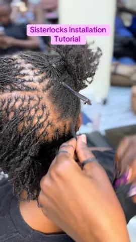 Sisterlocks installation!!Precision,Patience and Perfection.New beginning start here🌱. Book for your appointment today  #sisterlocks #sisterlocksinstallation #sisterlocksjourney #microlocs #hairstyles 