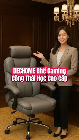 DECHOME Ghế Gaming Công Thái Học Cao Cấp, ghế chơi game tựa đầu nâng hạ ngả lưng tiện ích,... #ghegaming #ghe #xuhuong #viral #shopnhabap 