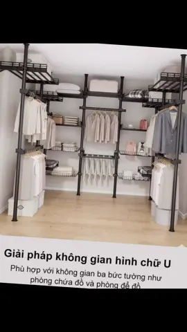 cây treo quần áo thông minh sào phơi quần áo Không cần khoan lỗ Giá Treo có thể điều chỉnh #giadung #giadungtienich #noithat #decor #xuhuong 