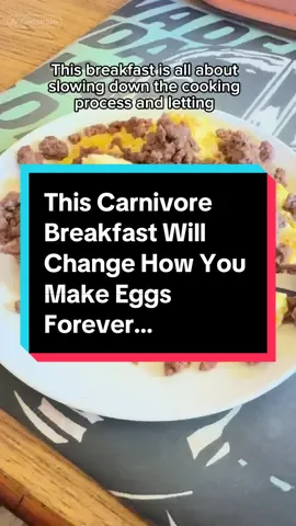 Forget everything you know about scrambled eggs — this is how a true carnivore does Gordon Ramsay’s famous style. Here’s how I make the creamiest, most luxurious carnivore breakfast. I start with three eggs and a few generous packs of Danish butter in a nonstick pan. Using a silicone spatula, I gently stir the eggs on medium-low heat — moving them on and off the fire every 30–60 seconds, just like Gordon Ramsay. The butter emulsifies into the eggs, creating that silky, custard-like texture. Once they’re perfectly soft and glossy, I plate them with half a pound of ground beef, seasoned with Redmond Chef’s Blend salt for that smoky, mineral-rich flavor. The richness of the eggs and the depth of the beef come together in pure harmony — it’s comfort, nourishment, and flavor in one bite. Everything cooks in one pan, so it’s easy, primal, and deeply satisfying. What’s your favorite way to make eggs — silky or fluffy? Comment below and tell me if you’ve ever tried Gordon Ramsay–style eggs carnivore style. Let’s see who can make them better than me 👇 #CarnivoreDiet #GordonRamsayStyle #ProteinBreakfast #FoodTok #ButterLovers