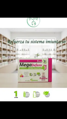 🍂💪 ¿Gripe, tos o bronquitis con la llegada del frío? Refuerza tus defensas naturalmente con Mega Defens 🌿 Ayuda a prevenir gripe, bronquitis y asma, fortaleciendo tu sistema inmunológico 💚 📍 Lo encuentras en Herbolario Vive Vida Sana – Usera, Madrid #MegaDefens #DefensasFuertes #HerbolarioUseraMadrid #ViveVidaSana    