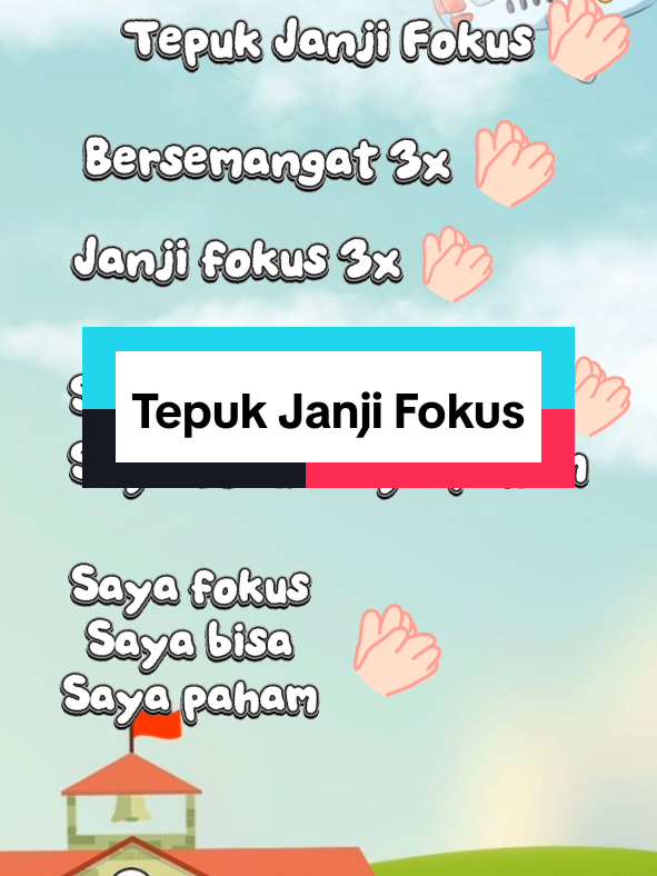 Tepuk sakinah ❎ Tepuk janji fokus ✅ @nonaguruu 