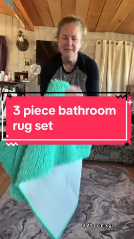 Rug set bathroom rug set three piece set washable sets my bathroom got a upgrade today love it prices and results may vary #rugset #bathroomrugset #bathroomrugs #tiktokshopcreatorpicks #tiktokshopfalldealsforyou 