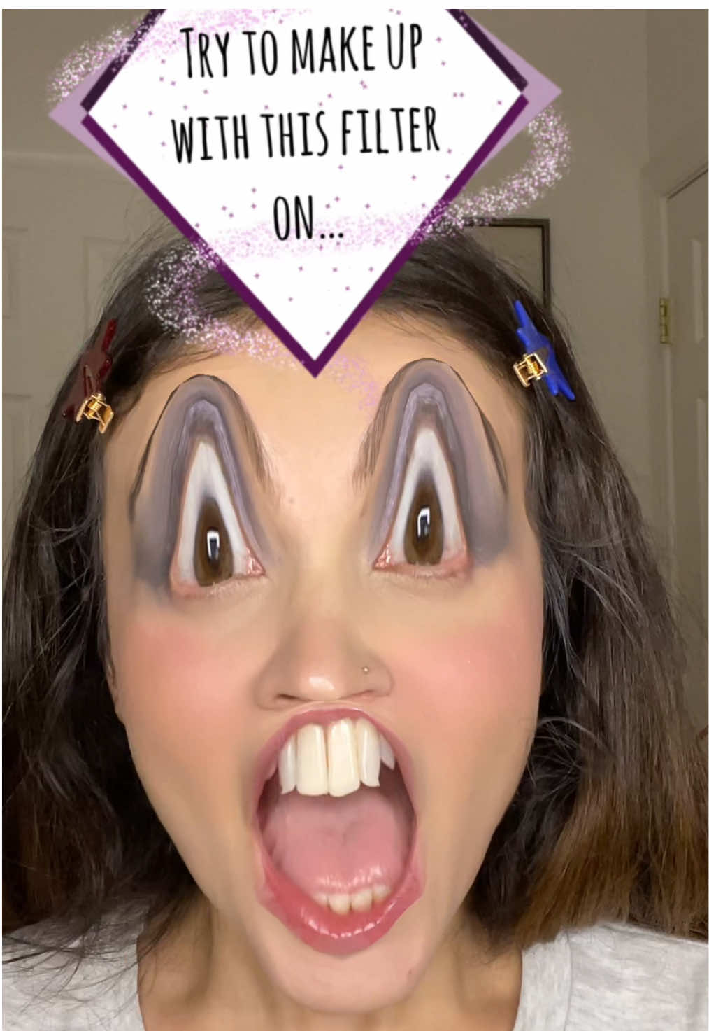 Replying to @★N★  Makeup filter picks my makeup😬 #makeupchallenge #makyajvideoları #makeupfilter #kesfetttt #makyajchallenge 