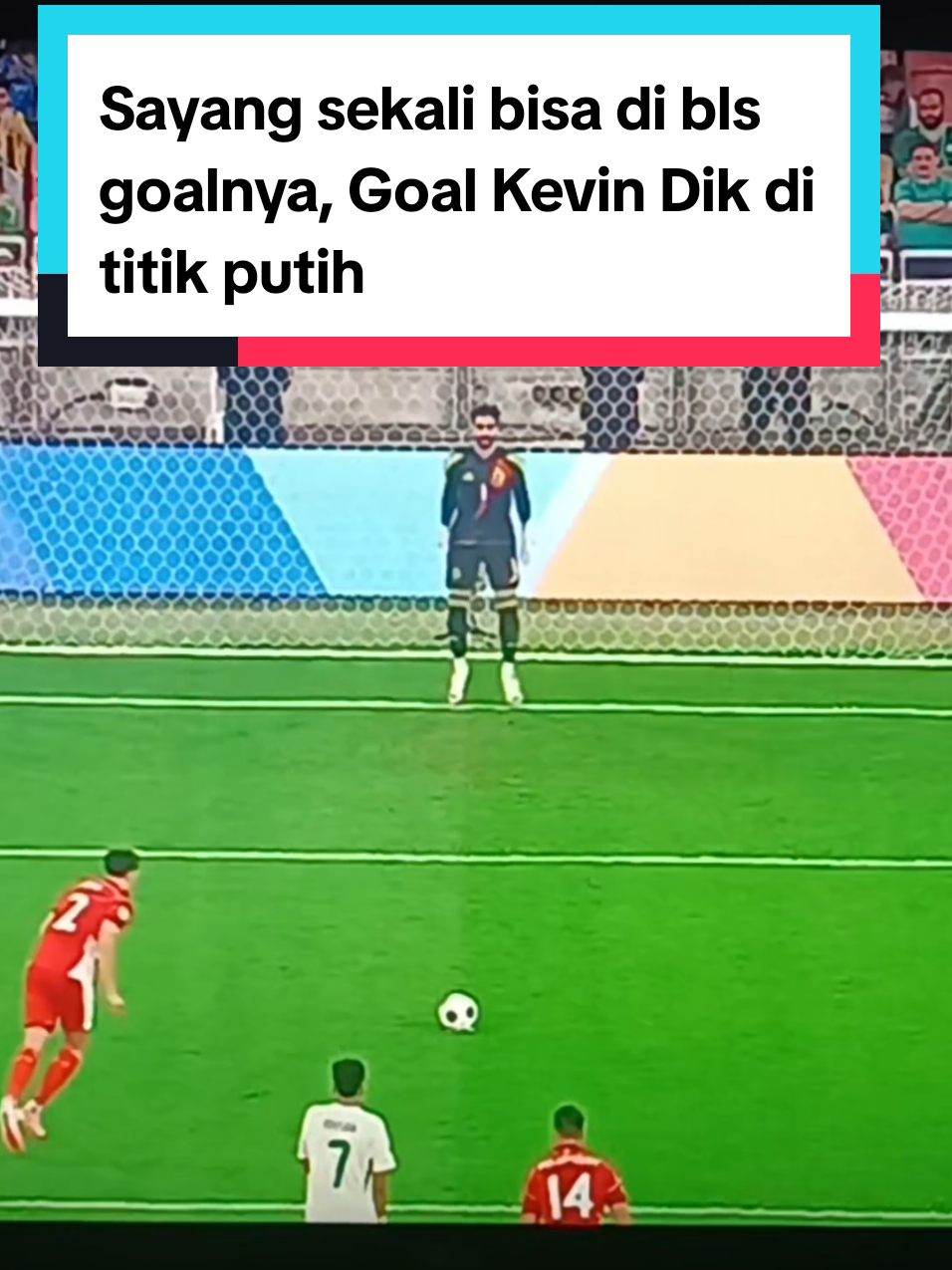 Goal Kevin Diks Lewat titik putih, Sayang bisa di balas oleh Arab Semangat Garuda. #kualifikasipialadunia2026 #180menitmenujupialadunia #fifaworldcup2026 