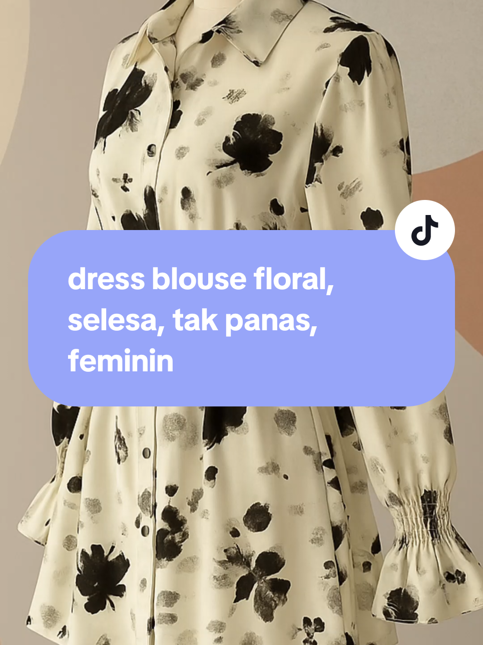 Dress floral ni bila sarung terus nampak feminine! Material dia tak nipis, lembut dan kemas terletak. Memang sedap pakai seharian!