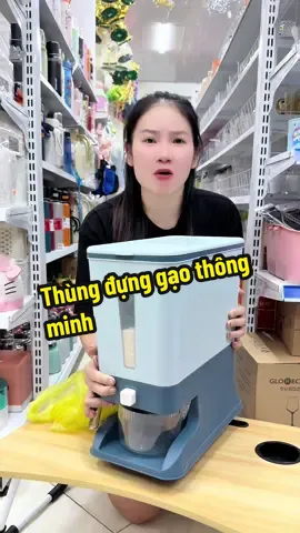 Thùng đựng gạo thông minh tiện lợi giá rẻ các bác tranh thủ mua nha#xuhuong2025 #thungdunggao #nhaibebem58 