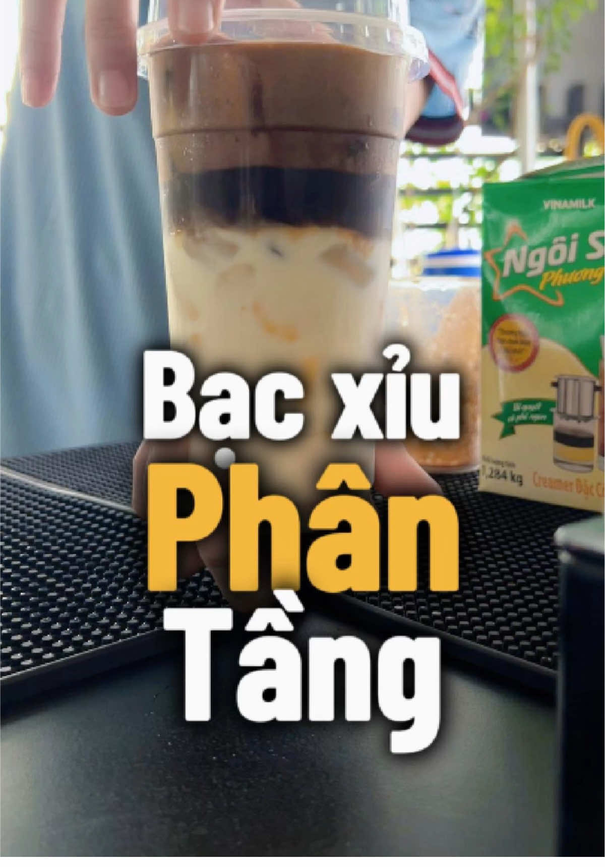 Chia sẻ công thức bạc xỉu phân tầng #congthucphache #cafetakeaway #cafemangdi #xuhuong #viral  @KH Coffee 