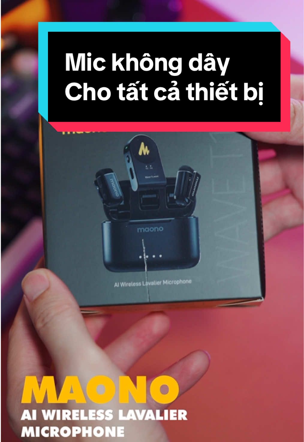 Micro không dây dành cho mọi thiết bị: Máy ảnh, dt, action cam,..#maono #maonot1mini #wavet1mini #internetmicrophone #maonovietnam @Maono Microphone Store 