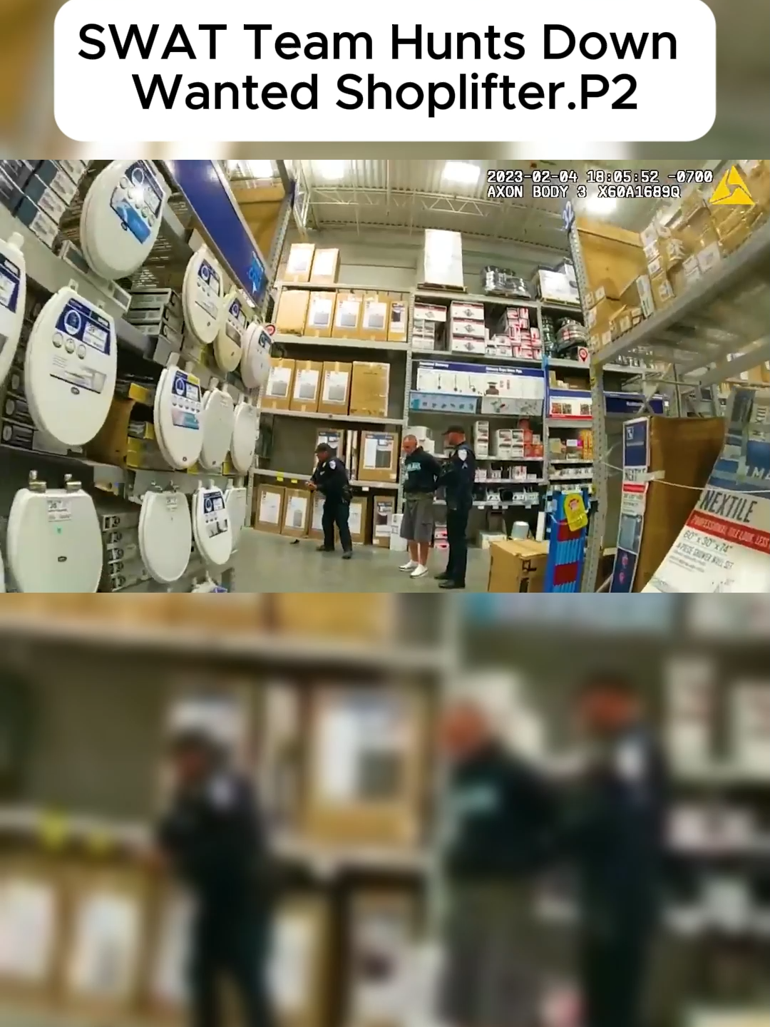 SWAT Team Hunts Down Wanted Shoplifter#cop