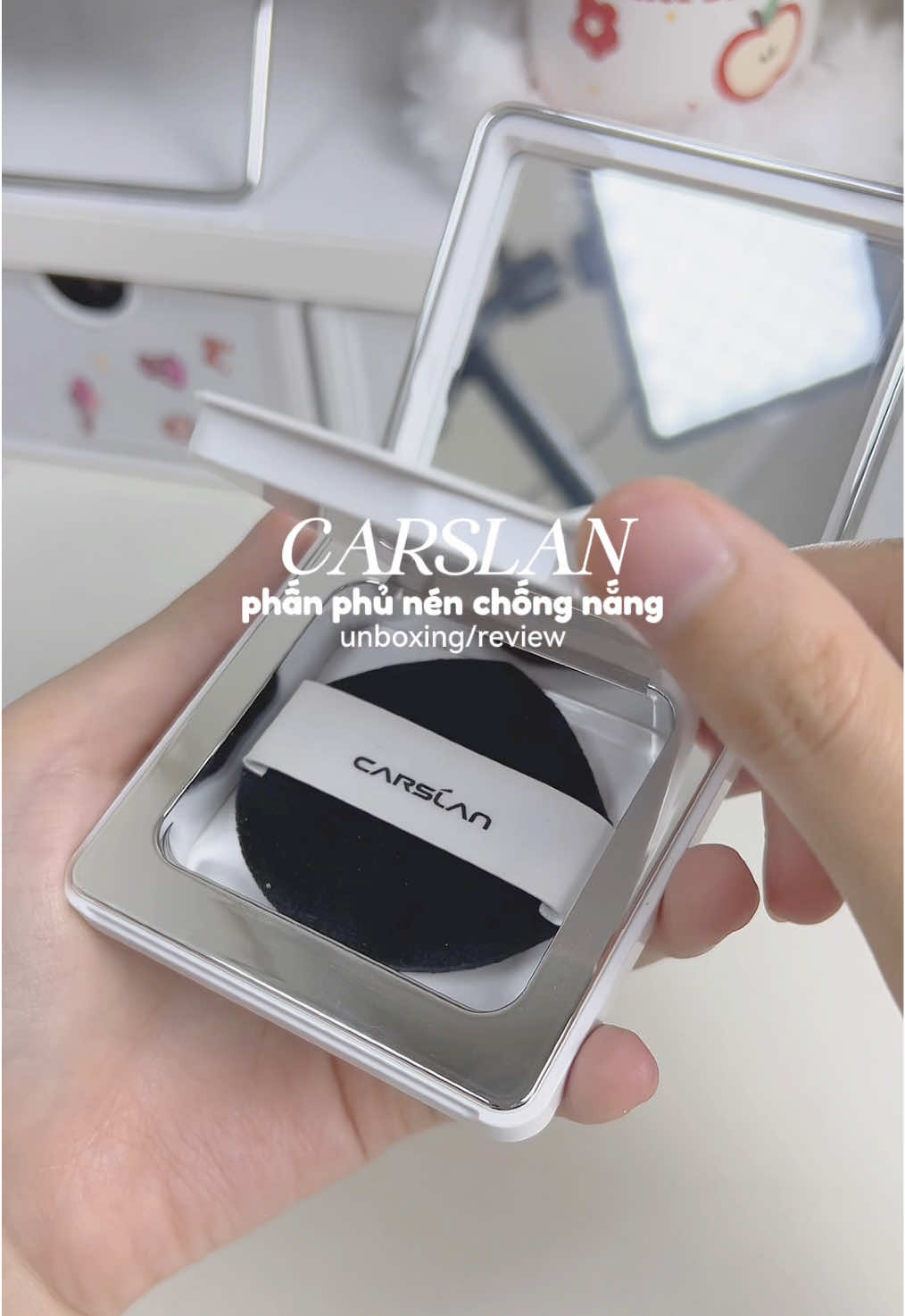 Nếu bạn tìm một loại phấn vừa makeup vừa chống nắng nhẹ nhàng tự nhiên, Carslan White Magnet là lựa chọn rất đáng thử 🌞 #Carslan #WhiteMagnet #PhấnNénChốngNắng #MakeupVàChốngNắng