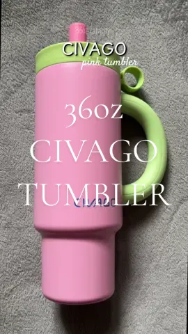 This civago pink tumbler is cute #tumblerwithstraw  #tumblerwithhandleandstraw #civagotumbler #hotandcold #tumblerrecommendations 