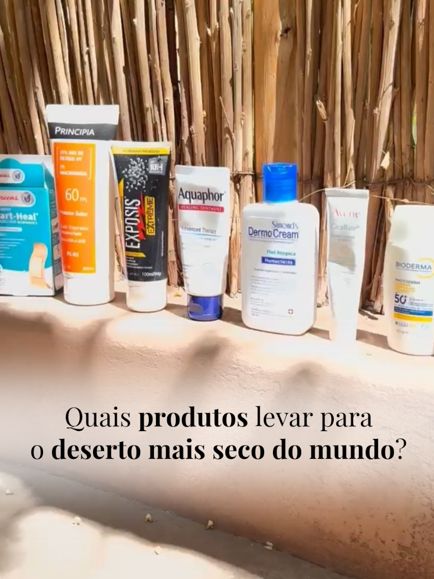 Quais produtos dermatológicos trazer para sua viagem ao Atacama, o deserto mais seco do mundo?  Nesse vídeo conto quais foram as minhas escolhas que fizeram toda a diferença em diversos momentos da viagem.  Vai viajar e quer uma dica dermatológica de qual produto levar? Me conta o seu destino e te darei uma dica!  #viagem #atacama #desertodoatacama #dicadebeleza #dicadermatologica 