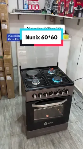 Nunix 60by60 3Gas 1Electric Oven Electric Jet Valve  #Nunix #Nunix60by60 #Cooker #Electronics #Expertelectronicskenya 