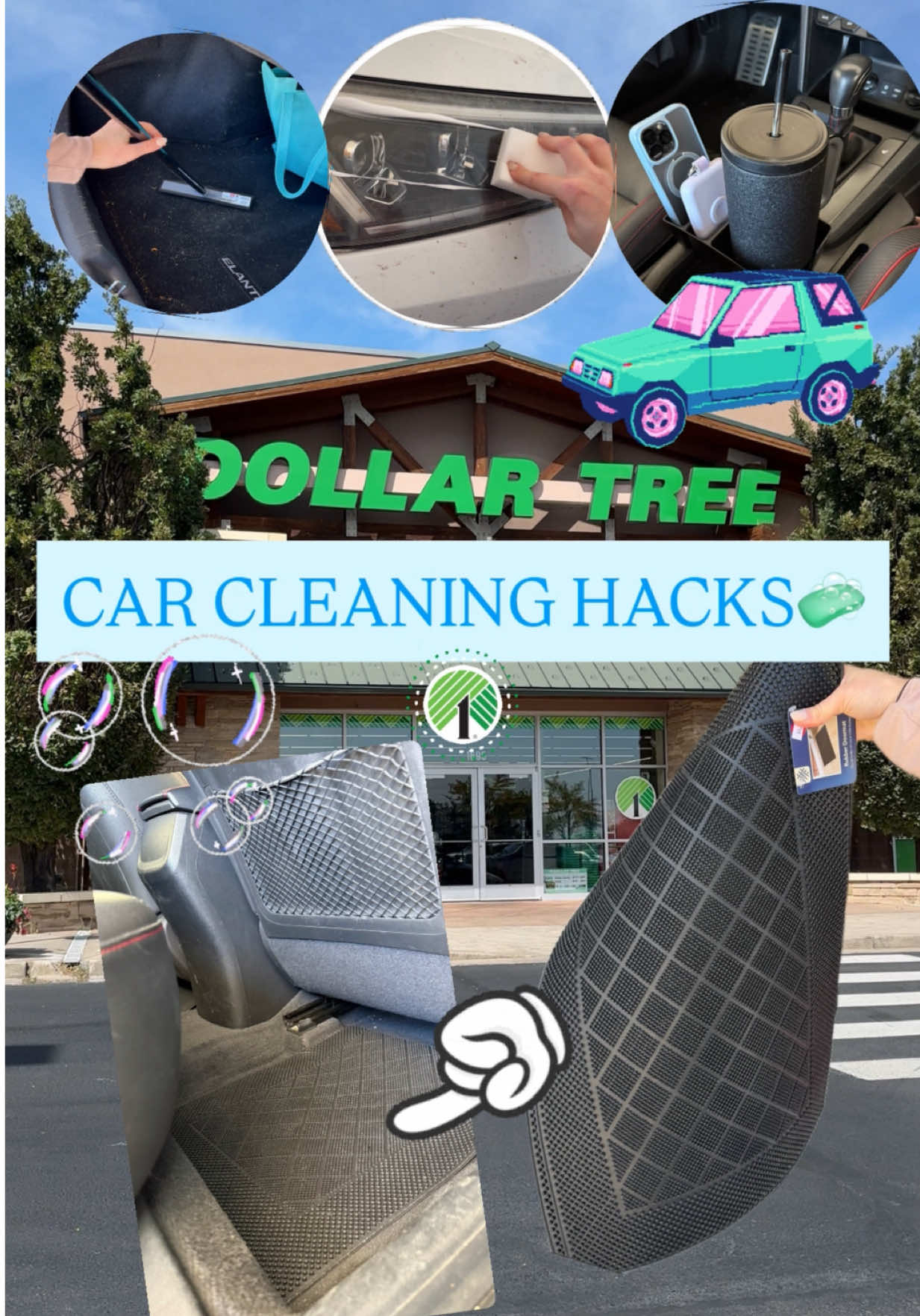 Dollar Tree CAR 🚙 CLEANING HACKS! ✨ 🧼Which idea/product was your favorite?! 🫧  SHOPPING LIST: 🛒 Dollar Tree Rubber Mats  🛒 Dollar Tree Organza Bags 🛒 Dollar Tree Scent Beads 🛒 Dollar Tree Cup Holder Insert 🛒 Dollar Tree Broom Stick 🛒 Dollar Tree Rubber Broom Attachment  🛒 Dollar Tree Magic Eraser  🛒 Dollar Tree Microfiber Handle 🛒 Dollar Tree Exfoliating Pads 🛒 Dollar Tree Desk Organizer #DIY #clean #car #cleaning #dollartree                  @Emma Villaneda 