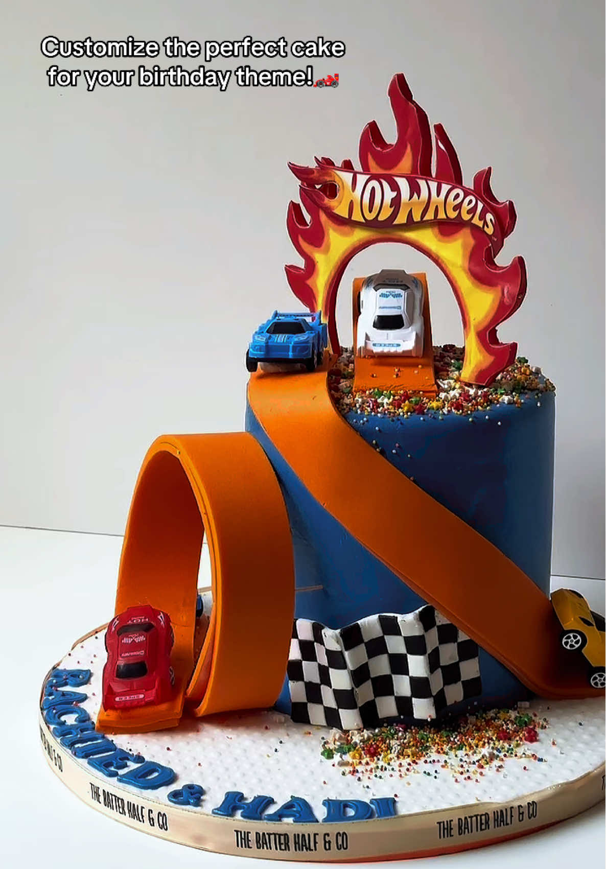 Celebrations hit different with a Batter Half cake on the table!✨ Customize yours now!  For orders & inquiries: Zamalek: 01024488878 Delivery Sheikh Zayed: 01024577722 Delivery New Cairo: 01145944144