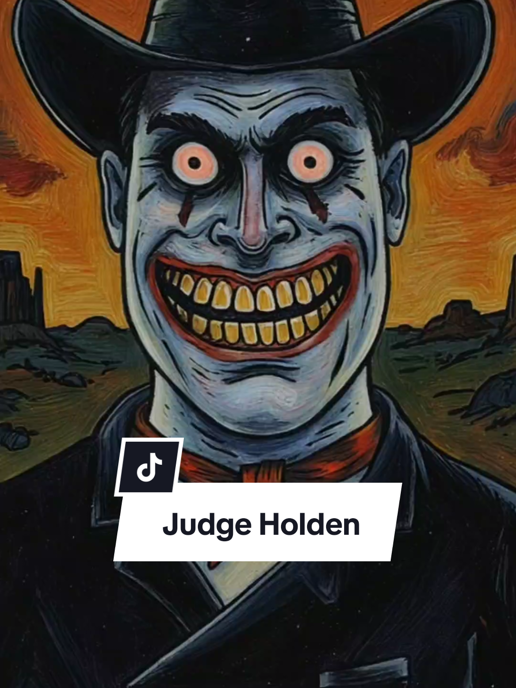 Judge Holden | Quer aprender a fazer vídeos como esse? Link na bio! 👻 #CapCut #historiadeterror #noimamnotahuman  #judgeholden #meridianodesangue 
