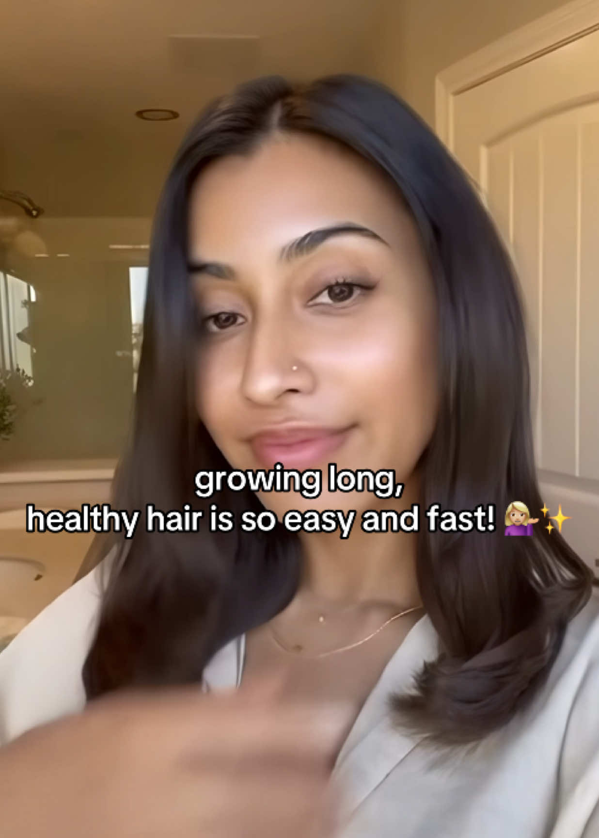 Was it easy? Not even close 😭 But it was so worth it 💆🏼‍♀️✨ #hairgrowth #hairtransformation #hairjourney #healthyhair  #hairtok 00413