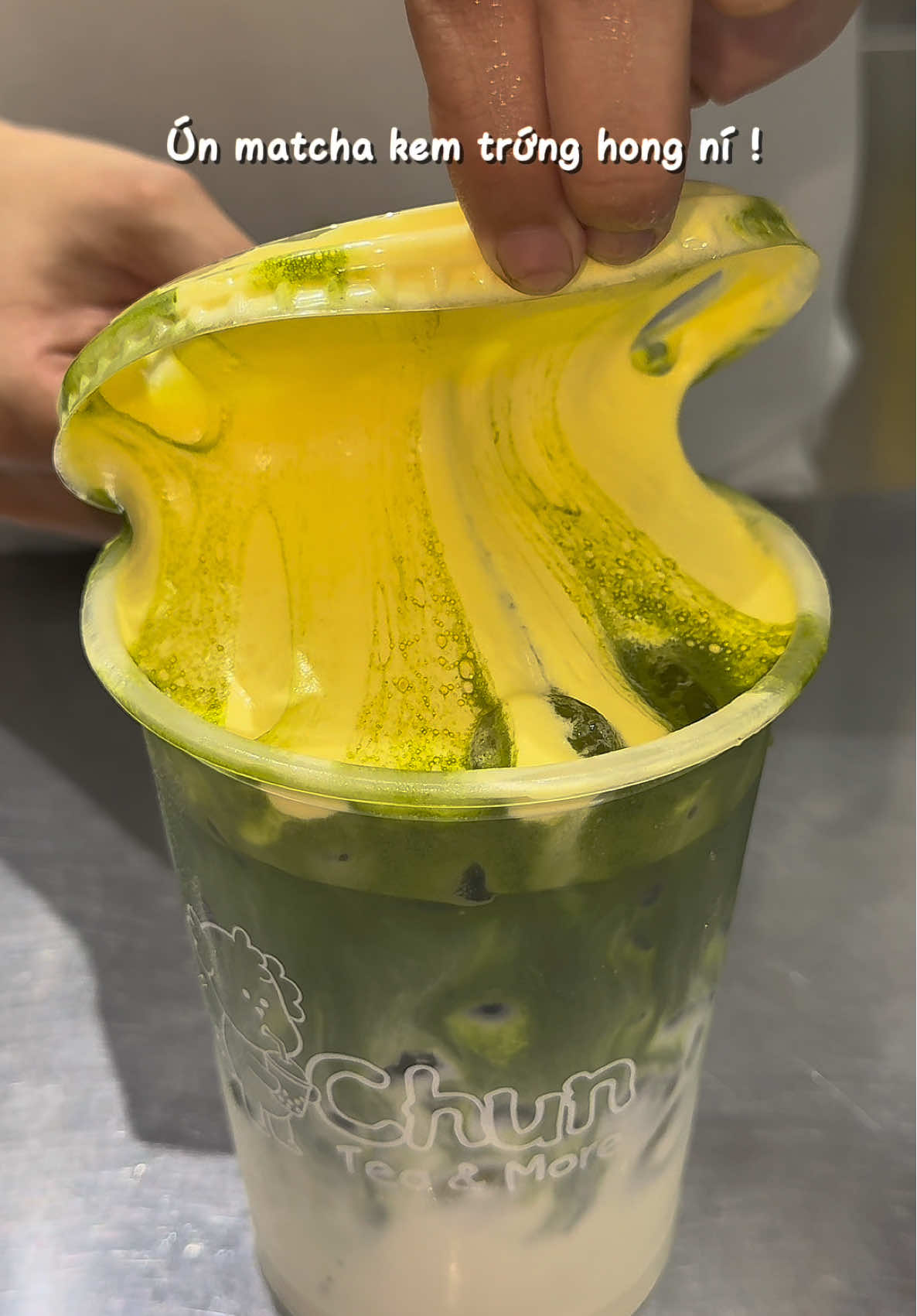 Ghiền kem trứng quá ní 🤭 #matcha #matchalatte  #ilovetiktok #xuhuong #asmr 