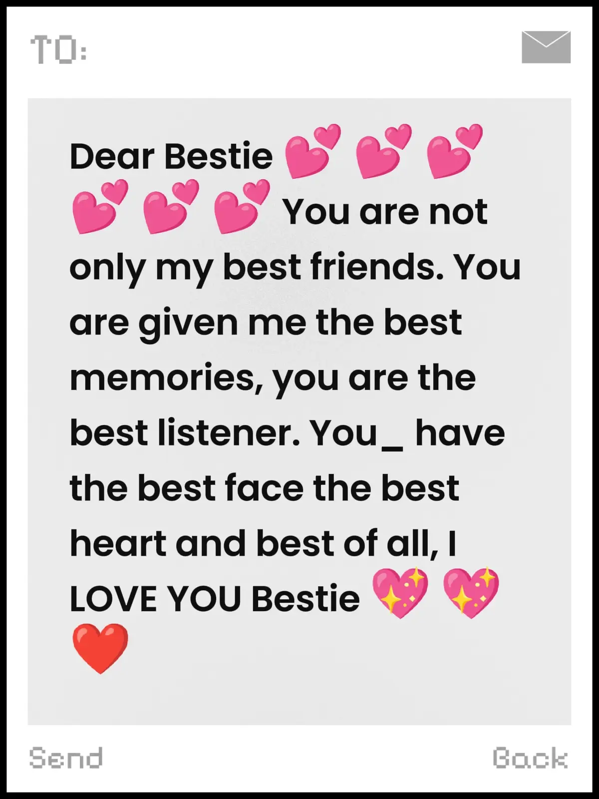 #You are not only my best friends. You are given me the best memories, you are the best listener. You_ have the best face the best heart and best of all, I LOVE YOU🥹❤️