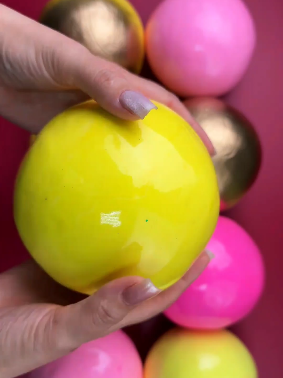 Do you like yellow? 💛 Leave a comment #ASMR #asmrsounds #asmrvideo asmr bomba slime #satisfyingvideo #asmrtiktoks 