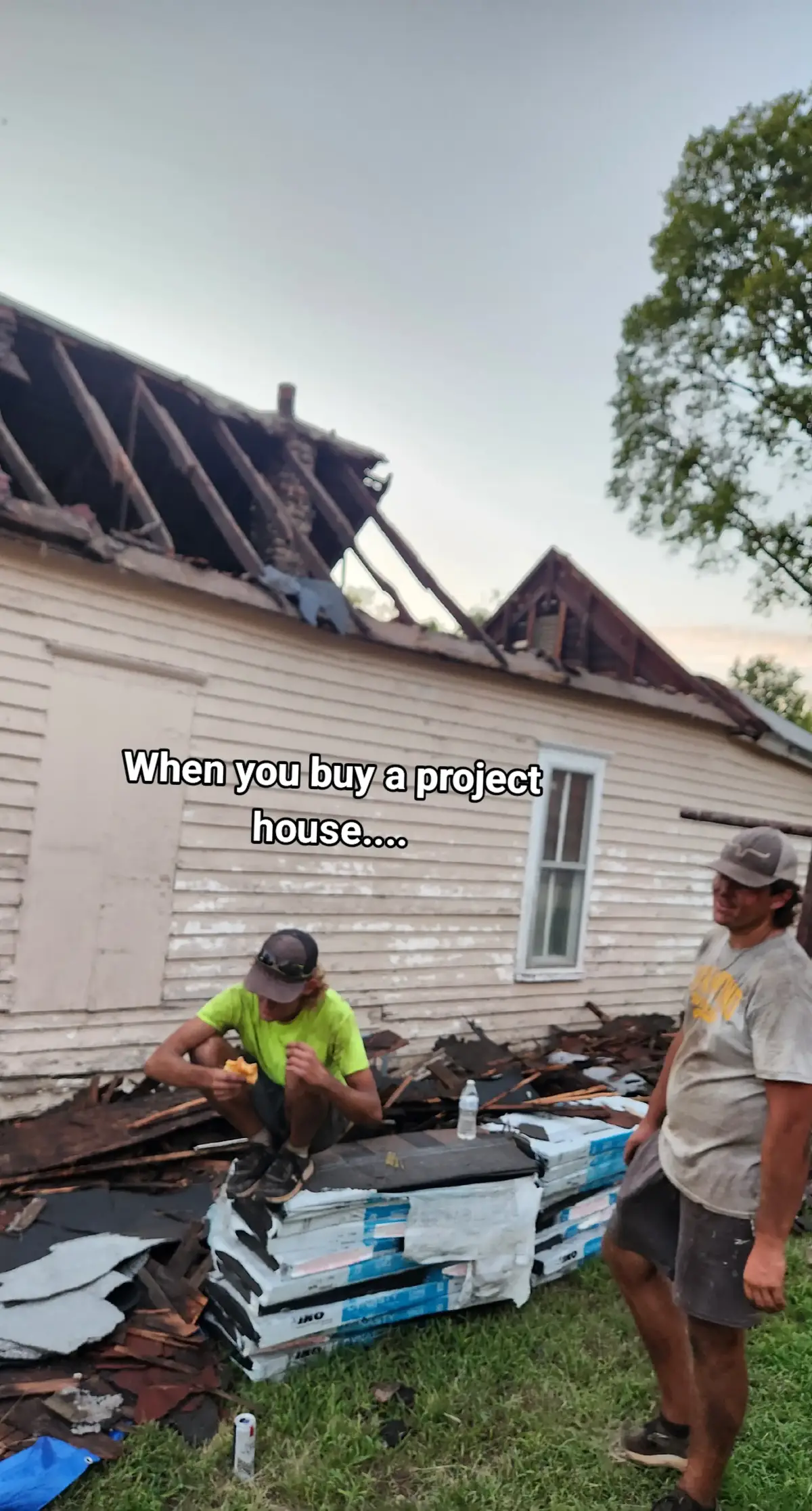 Man oh man this has been a wild ride!! Before purchasing a project make sure it has sewer, water lines, and it's not on the 