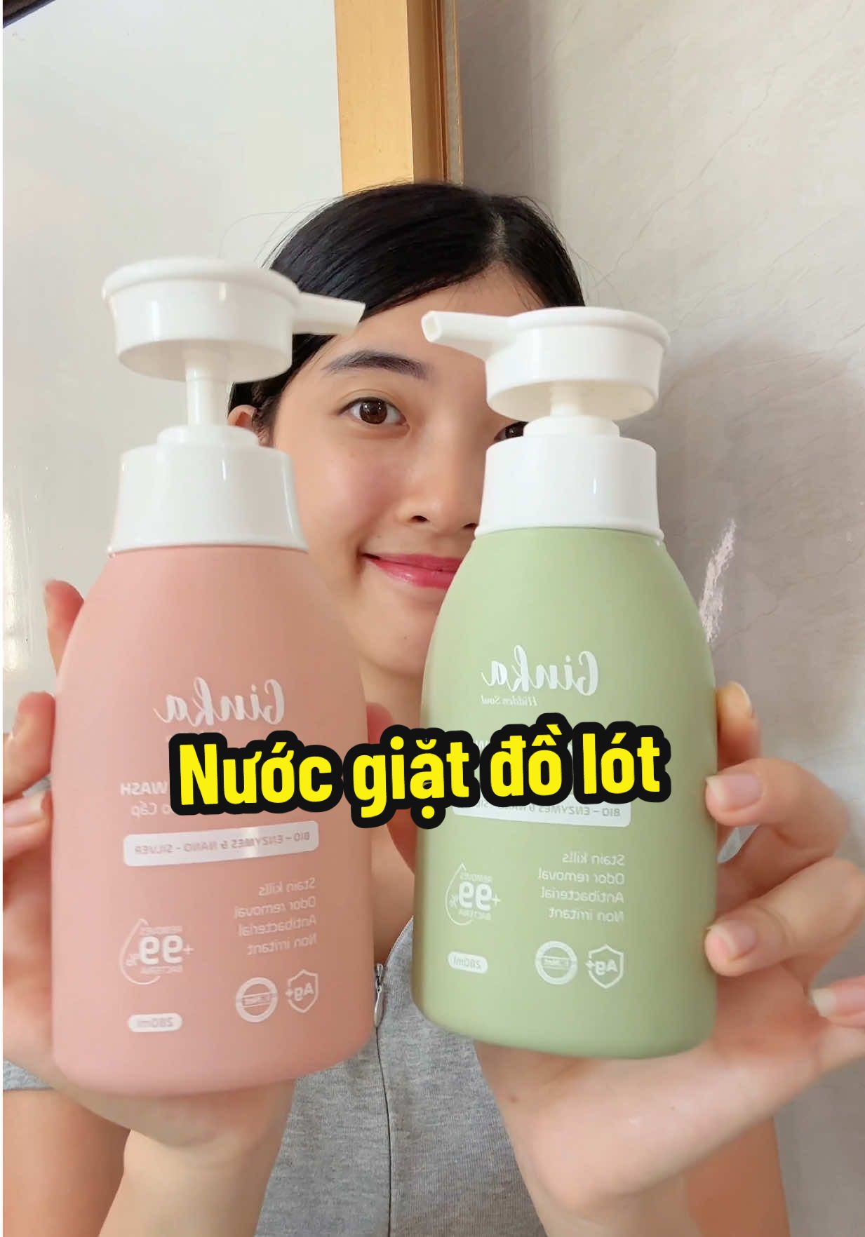 Chị em mình nhớ lưu ý dùng riêng nước giặt chuyên dụng cho đồ chíp nha #xuhuong #nuocgiatdochip #nuocgiatdolotsinhhoc 