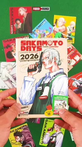 🗓️ ¡Organiza tu día con estilo (y sigilo)! El Calendario de escritorio de Sakamoto Days trae 15 tarjetas llenas de acción, humor y flow asesino. 💥 Y no olvides coleccionar también sus mangas. ¡Pura clase! _ #PaniniManga #Calendario #SakamotoDays