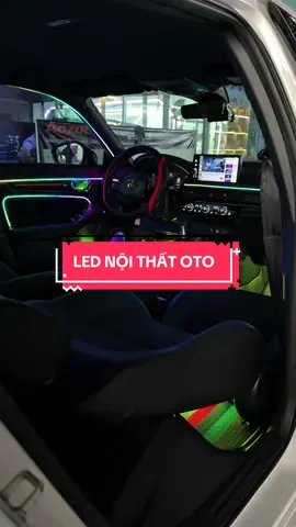 Lắp đặt LED nội thất cho Honda Civic #storedetailinglongxuyen #lamdepxe #lednoithatoto 