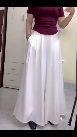 Quần ống rộng giả váy (BIGSIZE) xếp ly dáng dài quần Vải Lưng Cao, chất mềm mịn mát 2 phiên bản 95cm và 102cm#hangrubi04 #thoitrangnu #trending #xuhuong #thinhhanh 