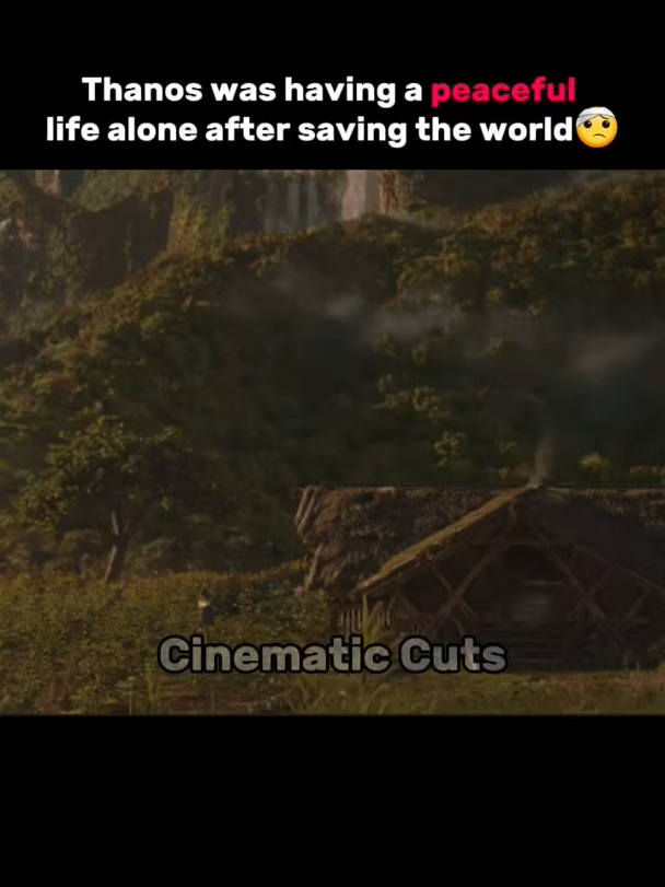 Thanos was having a peaceful life#marvel #trending#ytshorts