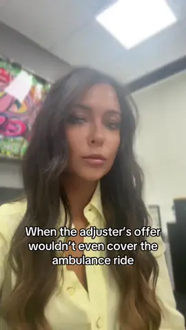 The only thing that got adjusted was our patience 🤨 #personalinjury #attorney #insurance #law 