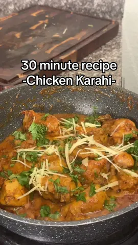 This is my easy 30 minute recipe that turns out so good everytime!  #chickenkarahi #chickenrecipe #desi #Recipe #cookingformyhusband   