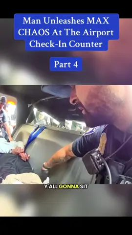 Man Unleashes MAX CHAOS At The Airport Check-In Counter.  #cops #police #policeofficer #copsusa🚔🇺🇸 #foryou 