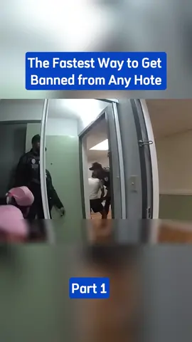 The Fastest Way to Get Banned from Any Hotel #cops #copsoftiktok #viral 