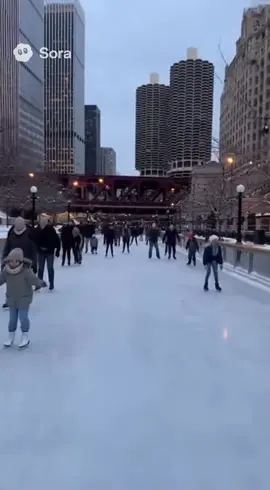 #chicago #chicagoriver #IceSkating #iceskate #skating #marinatowers #river #winter 