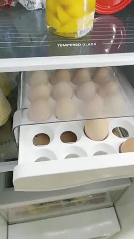 Egg storage rack for your refrigerator! Uses gravity to feed them down for you. Simple. qd2/1025-1#eggorganizer #eggholder #refrigeratororganization #storage #organization