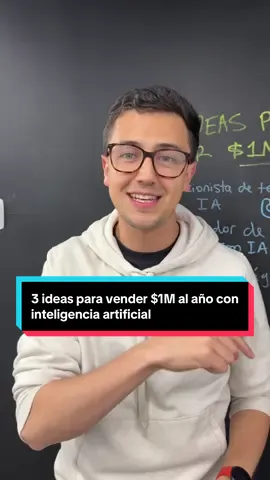 3 ideas para ganar $1M al año con inteligemcia artificial. 1. Recepcionistas de ia de voz con Dapta. 2. Calificador de leads con llamadas de IA. 3. Chatbots para paginas web. #inteligenciaartificial #chatgpt #negocios #emprendimiento #ai 