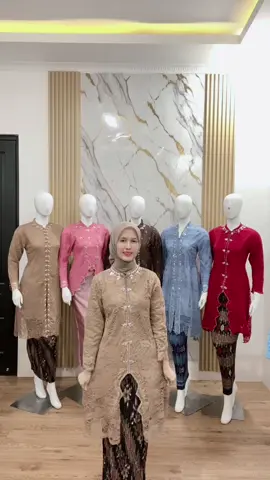 Kebaya zigzag mocca🤩💃#kebayawisuda #kebayalamaran #kebayamodern #kebaya 