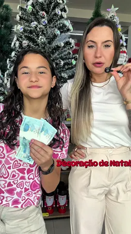 Comprando decoração de Natal 