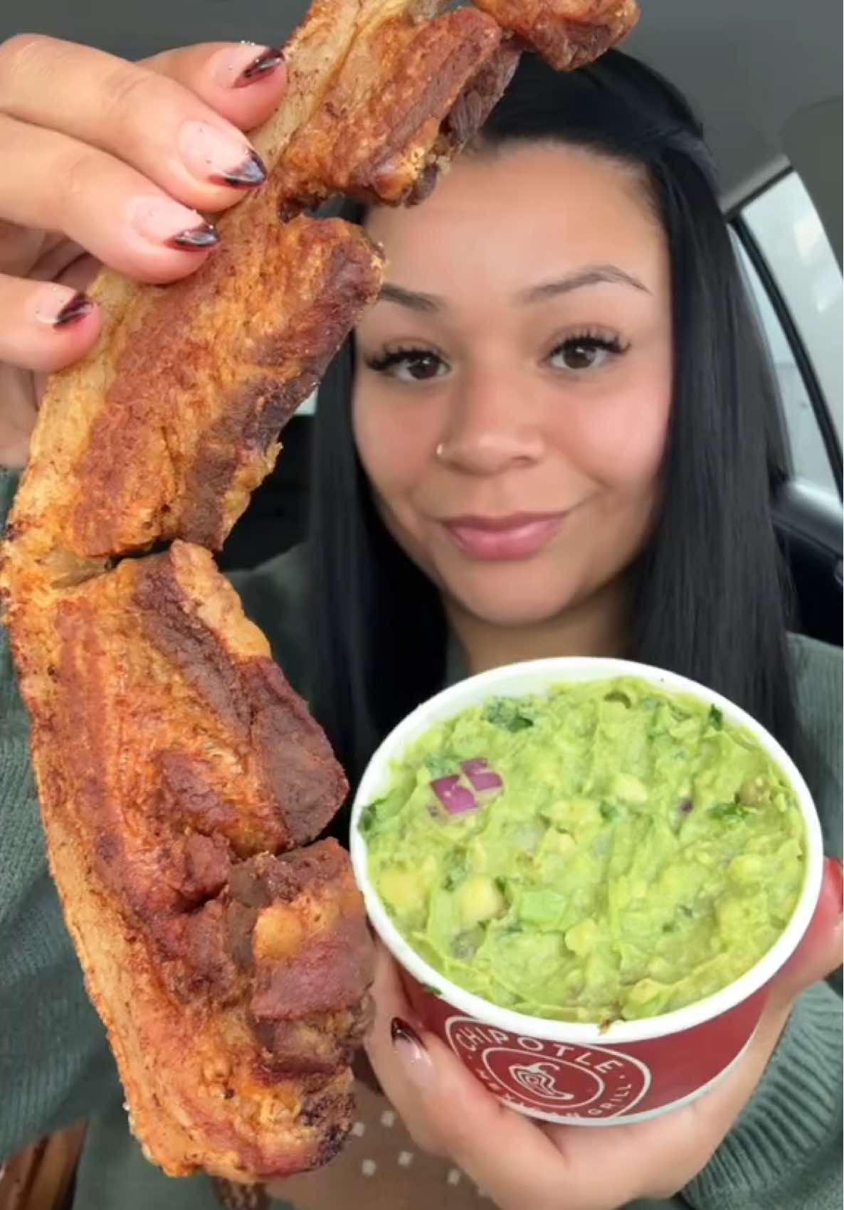Chicharrones CRUNCHY ASMR! 🐖🩷 #chicharron #chicharrones #guacamole #guac #porkbelly #asmr #crunchyasmr #bigbites #eating #crunchy #pork #chipotle #eatingshow #food #Foodie #foodtiktok   Chicharrones, Chipotle Guac, Chipotle Queso, Chipotle Chimichurri and Chipotle Red Spicy Sauce NO TALKING Eating Show Mukbang  